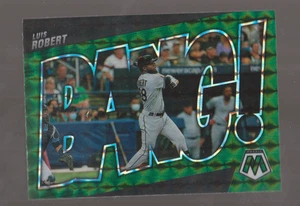 MOSAIC PANINI GREEN PRIZM CHASE BASEBALL CARD BANG! LUIS ROBERT CHIC. WHITE SOX - Picture 1 of 2