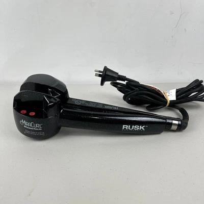 Rusk Miracurl SteamTech Hair Curler Black Glitter Barrel Auto Curling Tool VGC - image 1 of 4