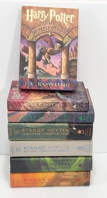 Harry Potter Complete Hardcover Book Set Lot 1-7 6 are 1st Edition - Image 1 of 4
