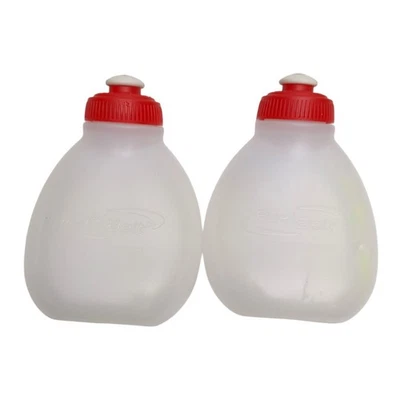 Lote de 2 botellas de repuesto de cinturón de hidratación de correa de combustible 8 oz tapa roja b Foto 1 de 4