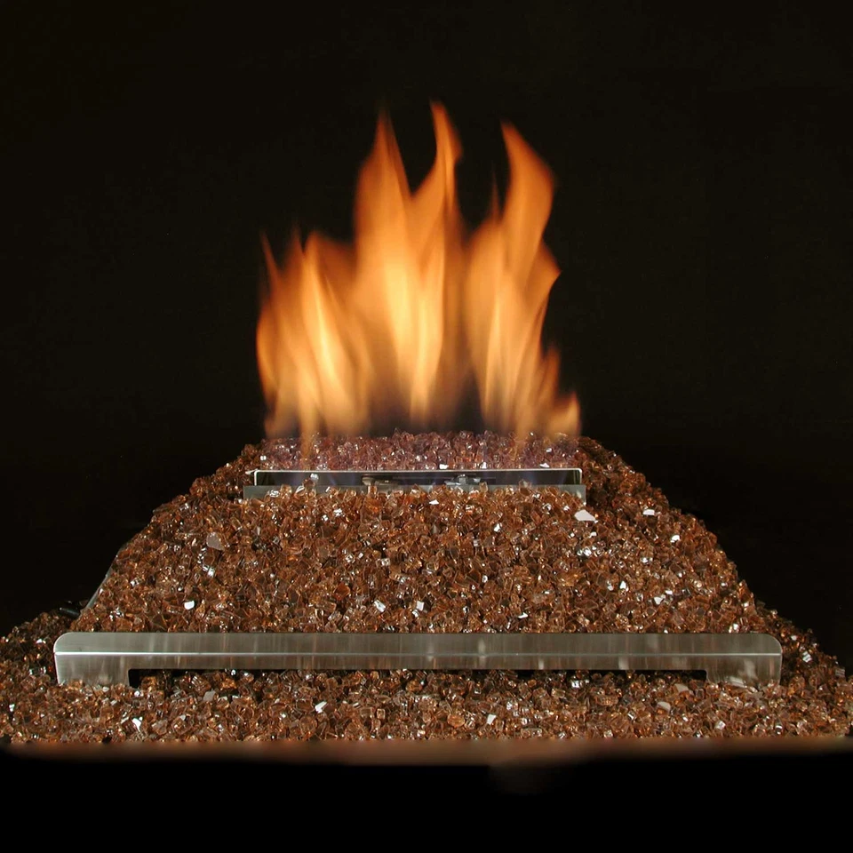 Kit de quemador FireGlitter sin ventilación Rasmussen, 20 pulgadas, control remoto, LP, cobre Foto 1 de 1