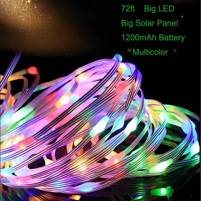 10 Cajas LED Navidad Solar Multicolor Cadena Luces Alambre Impermeable (72 ft) Foto 1 de 4