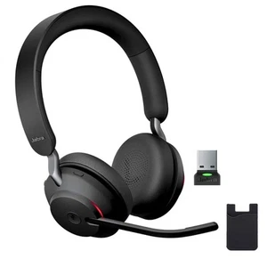 Jabra Evolve2 65 Wireless Headset MS, Bluetooth Dongle, Compatible with Zoom,... - Picture 1 of 9