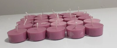 12 TEA LIGHTS IN ICE KISSED BERRIES    SOY WAX HANDMADE HIGHLY SCENTED - Image 1 of 4