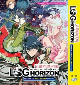 ANIME DVD LOG HORIZON SEASON 1-3 VOL.1-62 END +SPECIAL ENGLISH DUBBED~REGION ALL - Picture 1 of 5