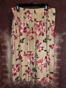 Falda Floral de Colección Evan Picone 20W *PAQUETE Y AHORRO* $1 ENVÍO MÁS - Imagen 1 de 4