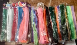 FUZZY STICKS, CHENILLE STEMS, ASS'T COLORS, EST 800+ - 4 PKS GOOFY EYES - Picture 1 of 6