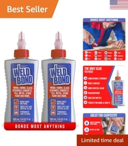 Clear Adhesive Glue - Bonds Most Materials - Wood, Glass, Ceramic, Fabric & More - Picture 1 of 10