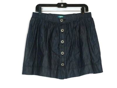 Minifalda Talula Denim Lavado Oscuro Botón Frontal Talla L Foto 1 de 3