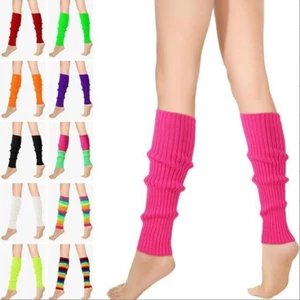 Winter Warm Knit Crochet High Knee Leg Warmers Legging Boot Socks Slouch US - Picture 1 of 23