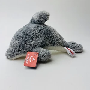 Peluche giocattolo Aurora grigio naso bottiglia delfino 10" con etichette - Foto 1 di 6