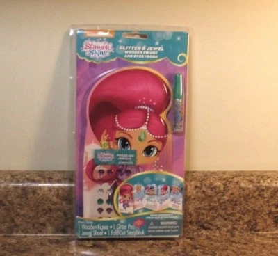 Muñeca de madera Shimmer and Shine Glitter & Jewel y libro de cuentos NUEVO Foto 1 de 3