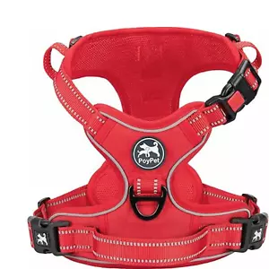 PoyPet No Pull Dog Harness, No Choke Reflective Dog Vest, Adjustable Pet Harness - Picture 1 of 6