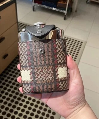 COACH FLASK IN SIGNATURE CANVAS IN COLORS NWT - Image 1 of 3
