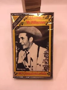 HANK WILLIAMS 40 Greatest Vol 2 Cassette SEALED Country Music New Cassette - Picture 1 of 3