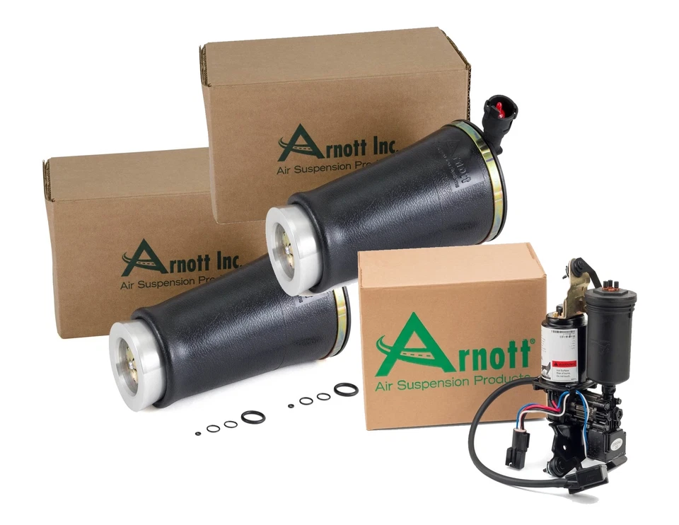 Kit de resortes y compresores de suspensión neumática trasera Arnott para Lincoln Town Car 1998-02 Foto 1 de 1