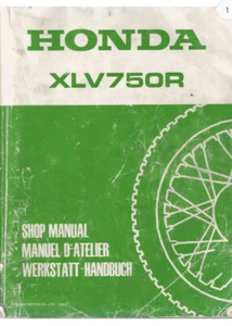 HONDA XLV750 XLV750R 1983 1984 1985 Taller Servicio Manual Catálogo COPIA NUEVA - Imagen 1 de 5