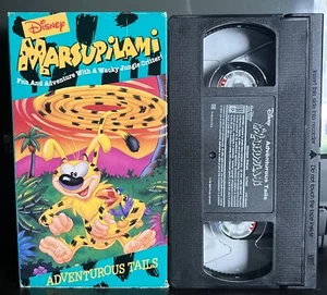 RARE Disney VHS ~ Marsupilami Adventurous Tails Cartoon 1994 ~ FREE SHIPPING! - Picture 1 of 6