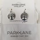 Park Lane Earrings Tree Of Life Sterling Silver Plated Cloth Bag