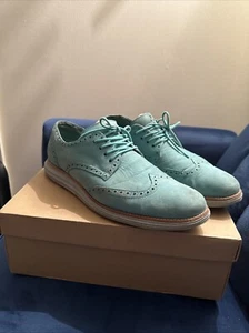 COLE HAAN LUNARGRAND PUNTA DE ALA LARGA LADO PISCINA AZUL GRIS TALLA 14 C11514 - Imagen 1 de 12