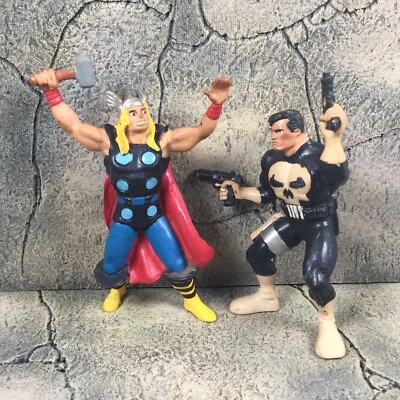 Marvel Comics Thor & Punisher Action Figure Bundle PVC Spanish Comic Giveaway - Image 1 of 4