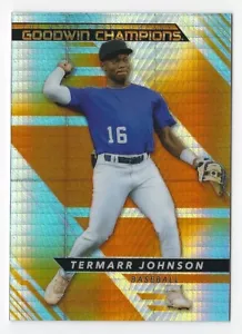 UD Goodwin Champions 2022 #GPTE Termarr Johnson platino naranja prisma #d 167/499 - Imagen 1 de 2