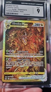 Giratina VSTAR CGC 9 MINT ๐ฅ CROWN ZENITH-GG69/GG70 - Picture 1 of 8