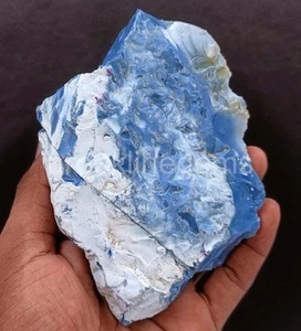 Piedra preciosa suelta opaca áspera de ópalo azul natural sin cortar de 2477,5 quilates certificada por EGL 5ARC - Imagen 1 de 10
