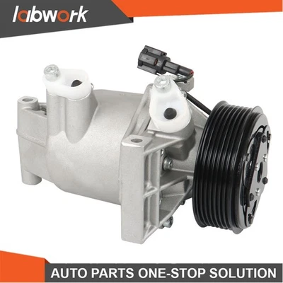 Compresor de aire acondicionado Labwork con embrague para Nissan Versa Tiida 2013 2014 2015 2016-2019 Foto 1 de 4