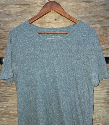 Camiseta de lujo Marc Anthony para hombre cuello en V manga corta azul lago talla mediana Foto 1 de 4