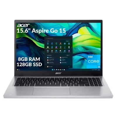 Portátil Acer Aspire Go 15 15,6" Intel Core i3N305 8 GB RAM 128 GB SSD reacondicionado Foto 1 de 4