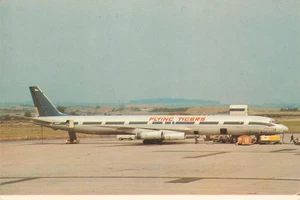 Postal de aerolíneas sin publicar Flying Tigers DC-8-63AF - Imagen 1 de 2