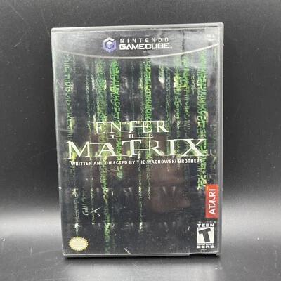 Enter the Matrix (Nintendo GameCube, 2003) Complete Black Label CIB Read Dscrptn - Image 1 of 4
