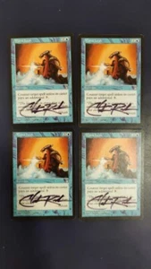 MTG Mana Leak Signed Stronghold ( price for x4) - Picture 1 of 2