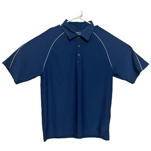 Nike Golf Herren Größe Medium Polo Dri-Fit Blau Swoosh Sport Fit Dry - Bild 1 von 6