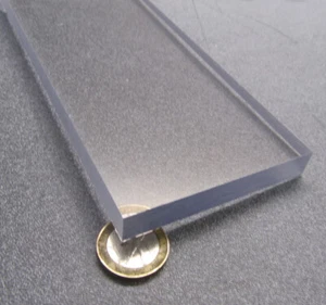 Polycarbonate Clear Bar 1/2" (.472") Thick X 3.00" Wide X 48" Long - Picture 1 of 7