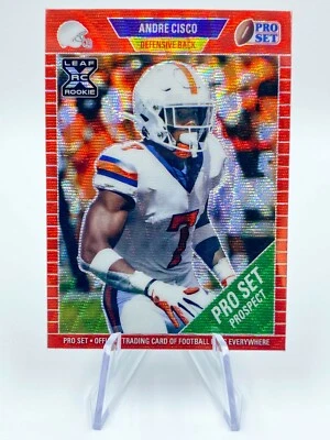 ANDRE CISCO Rookie 2021 Leaf Pro Set Metal Red Wave /75 Syracuse Jaguars - Image 1 of 2