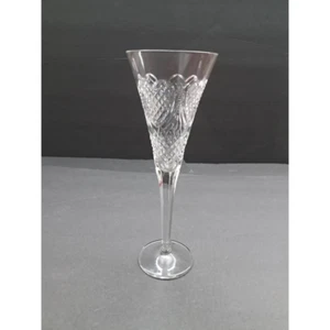 Waterford Champagner Flöte Kunst Glas klar geschnitten geätzt Kristall rund alle Gelegenheiten - Bild 1 von 4
