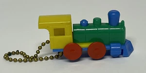 Vintage Zug Hartplastik Puzzle Schlüsselanhänger LIDO Made in USA - Bild 1 von 6