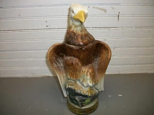 Jim Beam Weißkopfseeadler Balken Trophäe Whisky Dekanter Regal China 1966 leer - Bild 1 von 6
