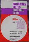 Rotherham United V Middlesbrough, 6 April 1968.