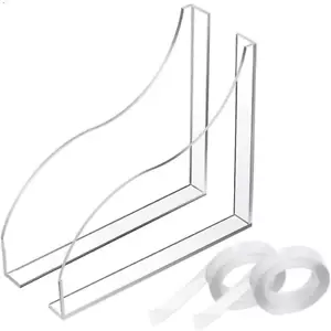 2 Pcs Bathroom Shower Splash Guard for Tub, Bathtub Water Guards, Shower Water G - Picture 1 of 12