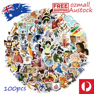 100pcs Avatar The Last Airbender Bulk Stickers Bomb Vinyl Car Skateboard Laptop  - image 1 of 4