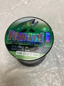 FRWANF 100M 80lb .48mm Braided Fishing Line 4 Braid PE Lines - Picture 1 of 6