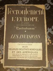 ASTROLOGIE L'ECROULEMENT DE L'EUROPE LES INVASIONS D'APRES NOSTRADAMUS RUIR 1947 - Picture 1 of 3
