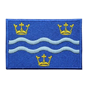 Parche de bandera del condado de Cambridgeshire hierro en parche coser en insignia parche bordado - Imagen 1 de 1