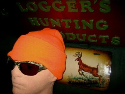 ПОРТ и компании неоновые пламени/оранжевый 100% акриловый 3» складной манжеты -reg. $9.00 - Изображение 1 из 2