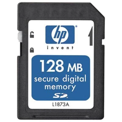 HP L1873A 128 MB SD Secure Digital Flash Memory Card (FA135A#AC3) - Image 1 of 3