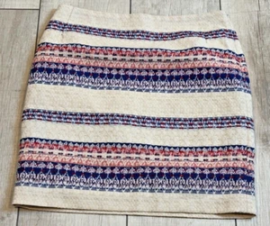 Katherine Barclay Montreal Tapestry Mini Skirt Sz 2 Cream Boho Festival SoHo - Picture 1 of 18