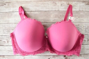 Victoria's Secret 38DD *DREAM ANGELS* GLATT LEICHT GEFÜTTERTER HALB-BH Outrageous Pink - Bild 1 von 5